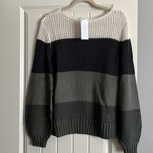 NWT Striped Sweater